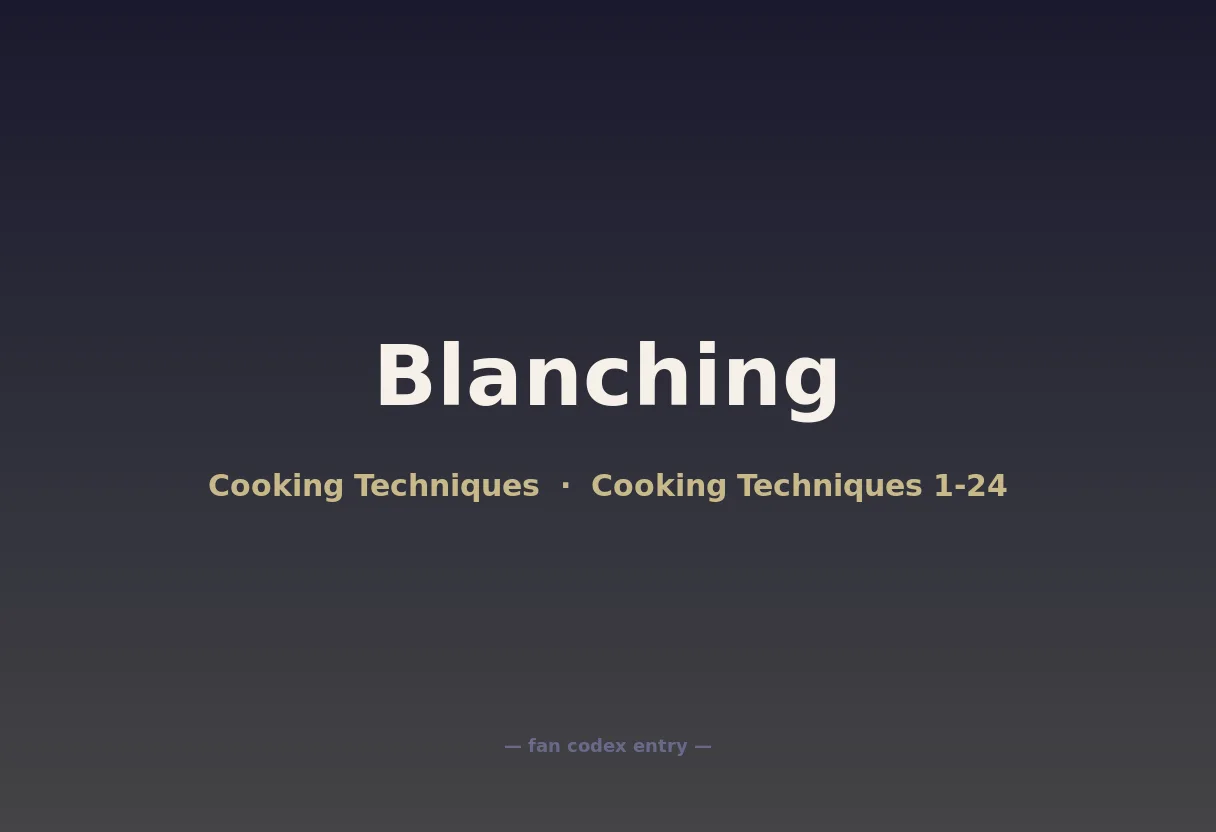 Blanching