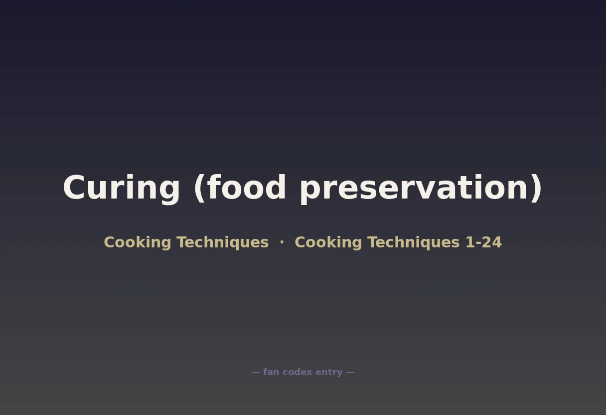 Curing (food preservation)