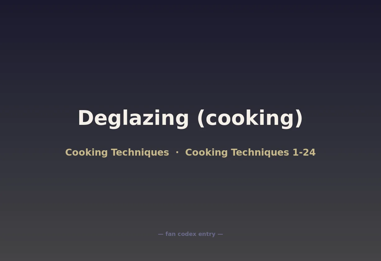 Deglazing (cooking)