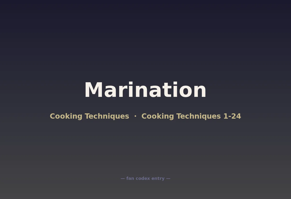 Marination