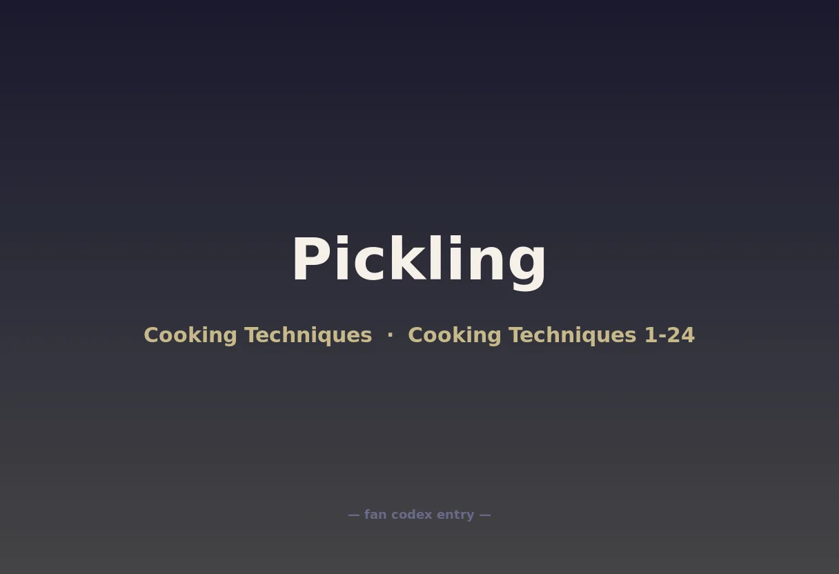 Pickling