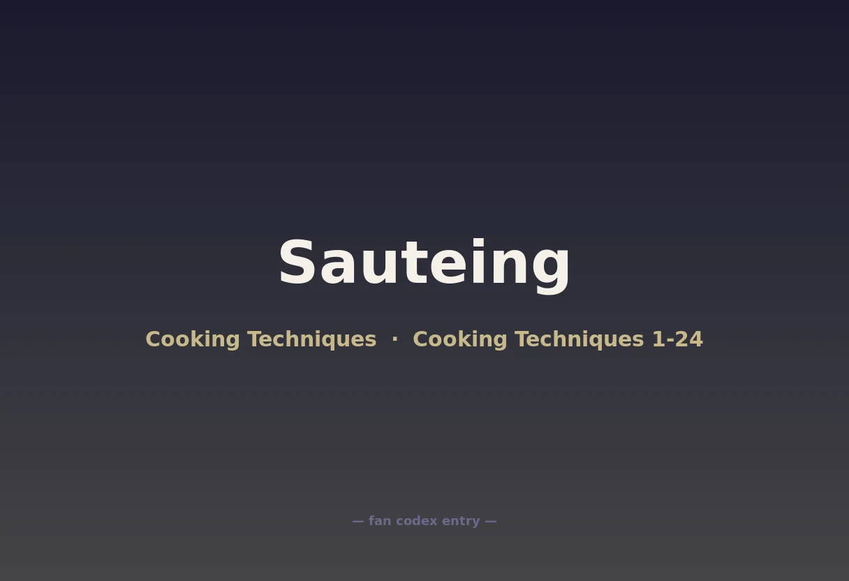 Sauteing