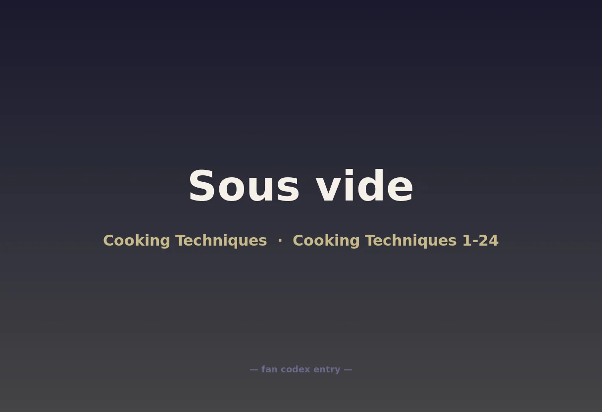 Sous vide