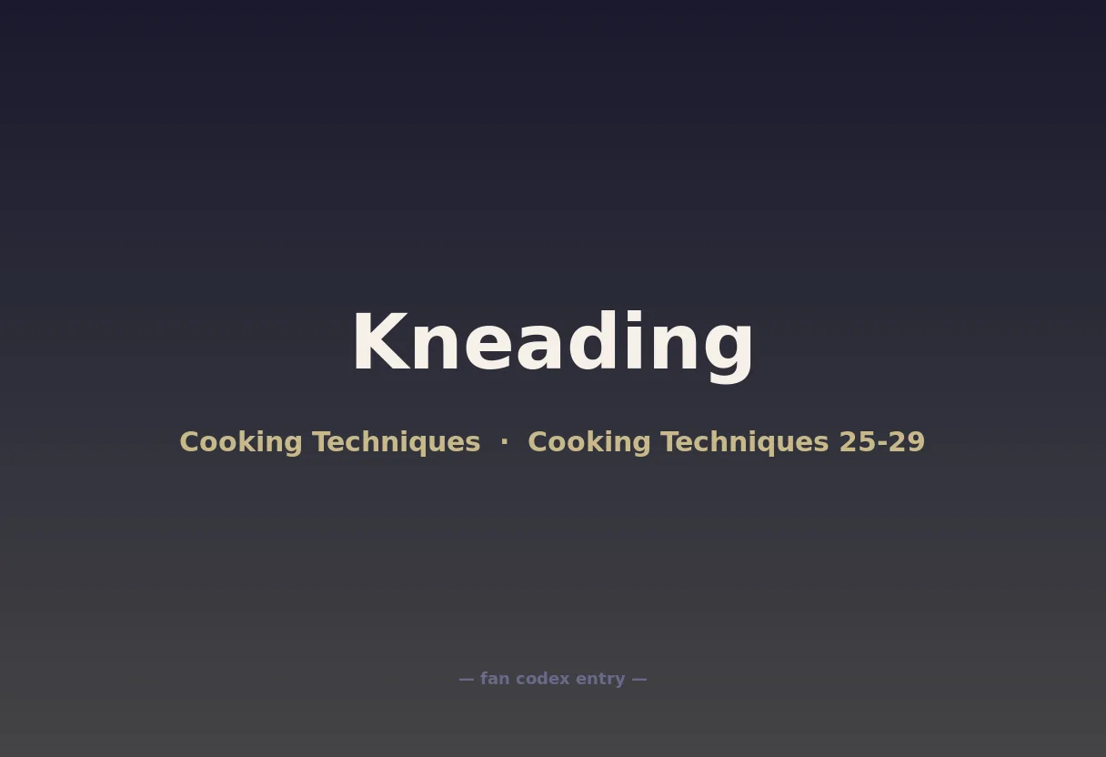 Kneading
