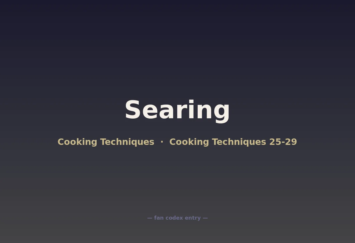 Searing